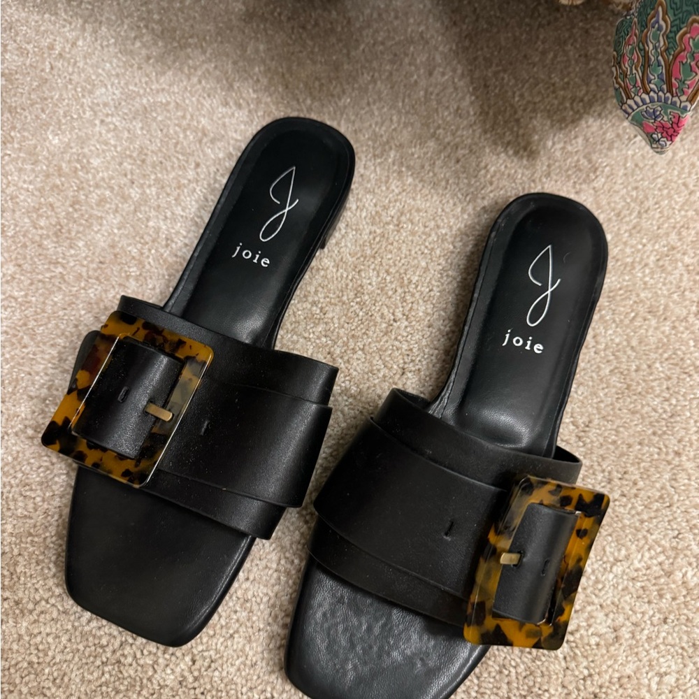 Black Joie Sandals. Like new. Wore them a couple times. Size 8
